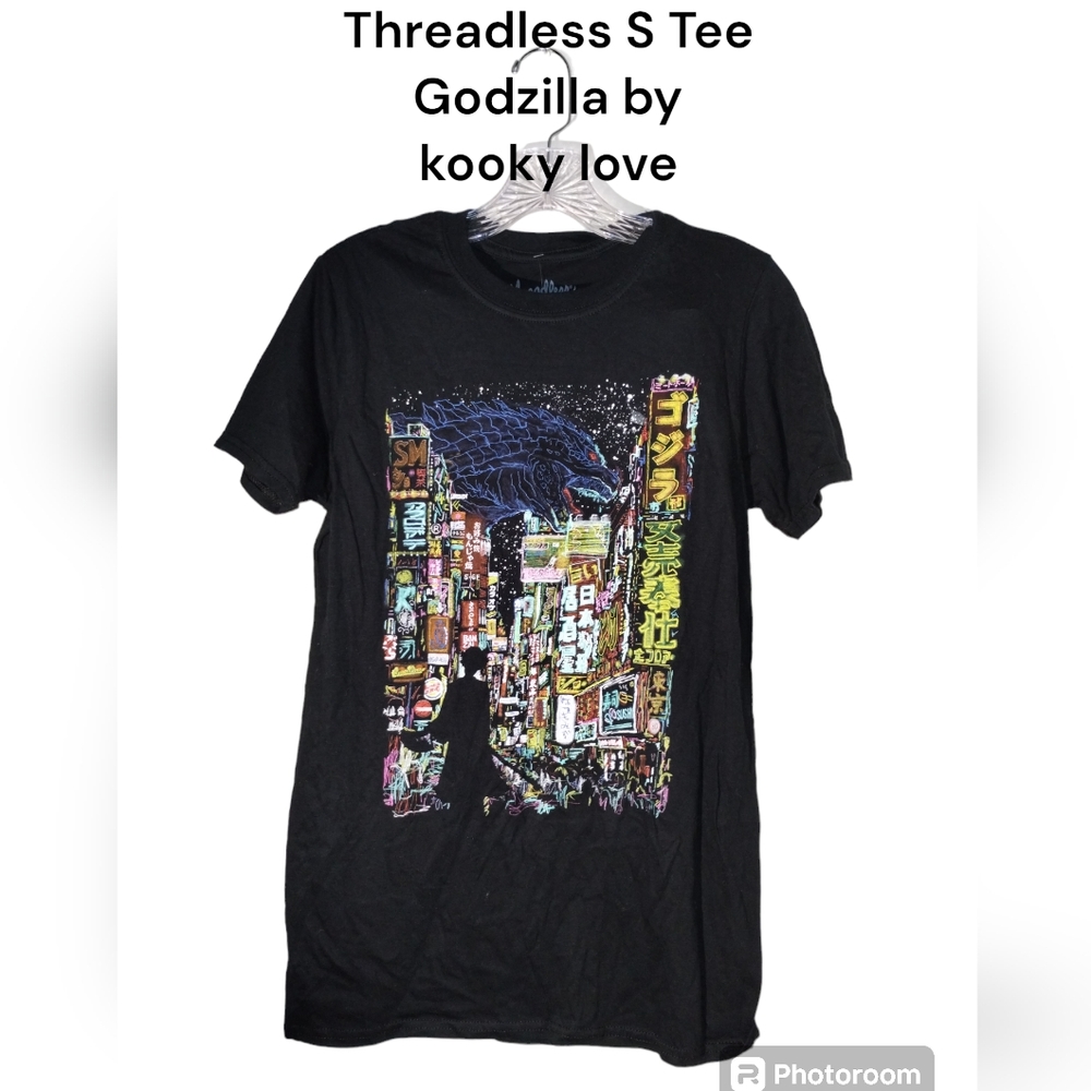 Godzilla Kaiji City by Kookly Love Lmt Ed Threadless Tee cotton Sm nwot